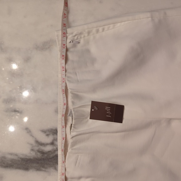 J. Jill white essential cotton stretch trousers size 10 - Picture 6 of 9